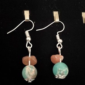 💗Dreaming in Paradise Genuine Natural stone Emperor Aventurine Earrings Healing
